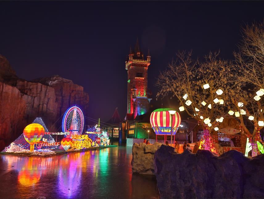 秋天去天津欢乐谷,冬天的童话