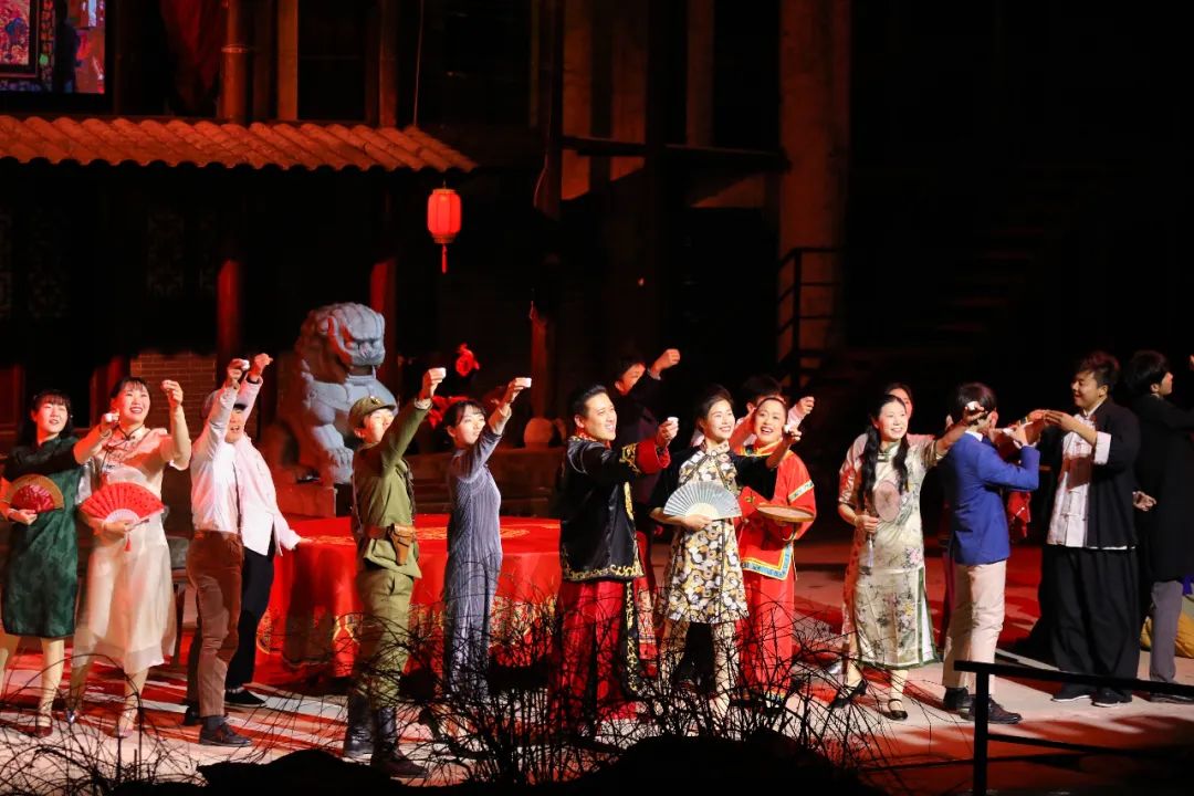 沙家浜夜游最新,常熟沙家浜景区夜色