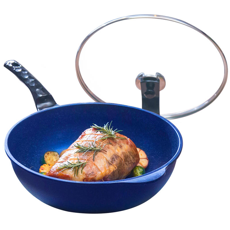 蓝宝石不粘炒锅28cm,蓝宝石晶钻聚能旋风炒锅