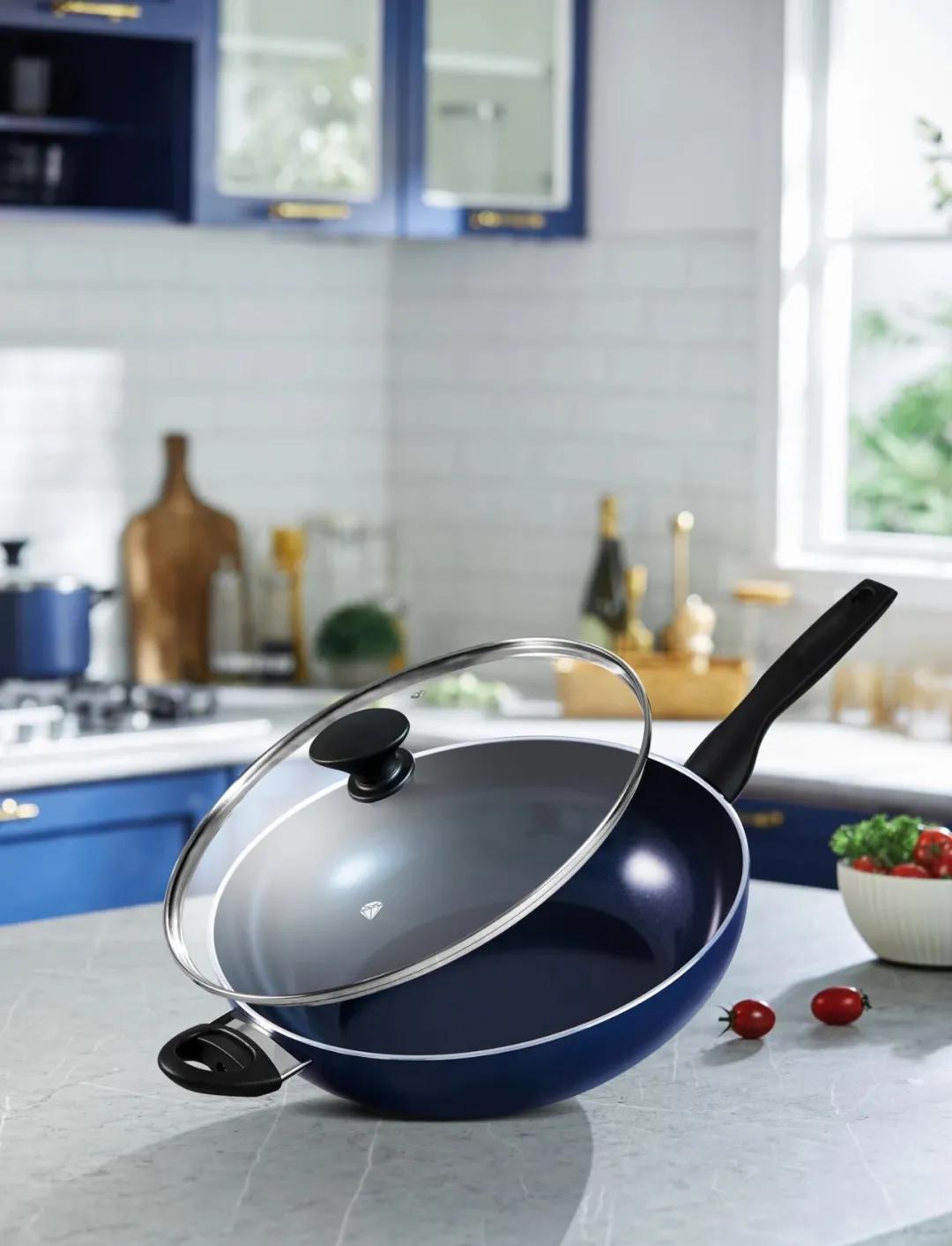 比利时蓝钻不粘锅,比利时蓝钻平底锅