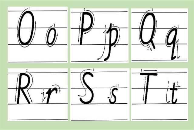 26个英文字母的书写顺序详细图解,26个英文字母的标准书写方式