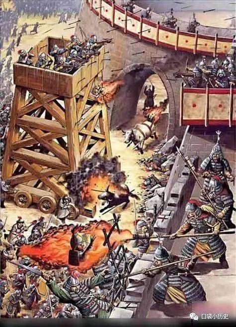 古代冷兵器时代怎么攻城墙,中国古代冷兵器攻城战