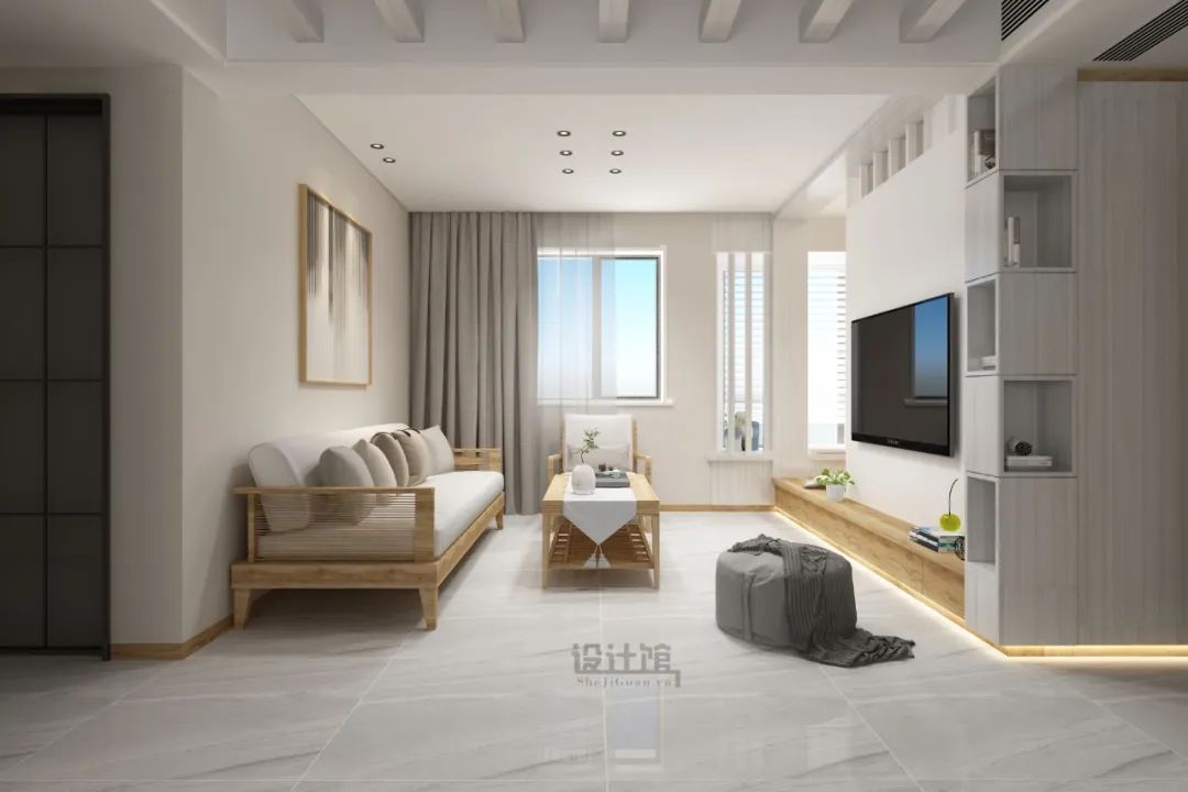 电视墙太小又要采光怎么设计,电视墙太小连着门怎么装修