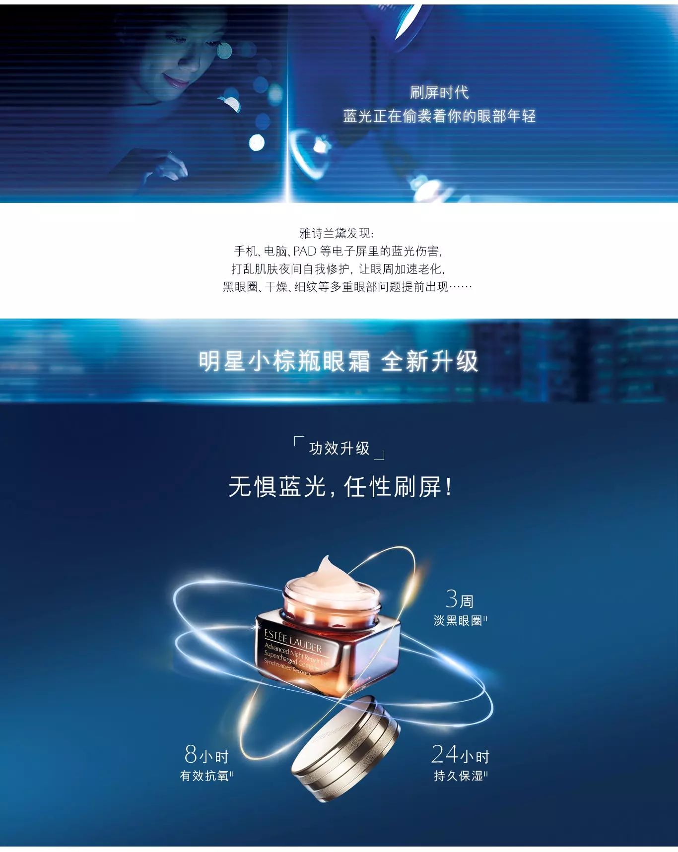 雅诗兰黛抗蓝光眼霜真实测评,雅诗兰黛眼霜抗蓝光测评