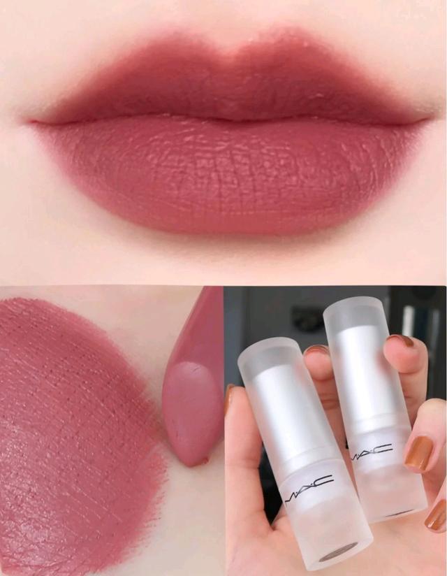 mac新款丝绒雾面口红,mac新款口红黄黑皮显温柔色号