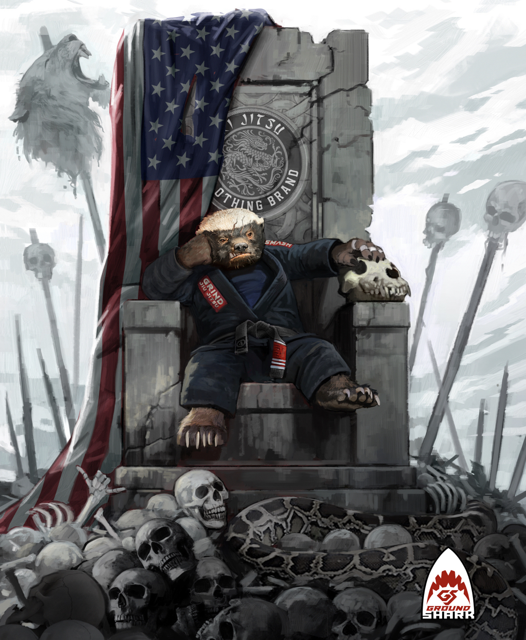 会巴西柔术的动物有多酷?让GroundShark(陆地鲨)告诉你