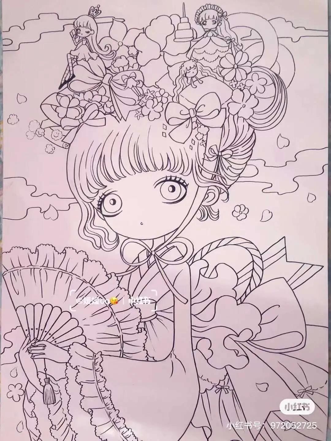 色彩缤纷的马克笔装饰画,60色的马克笔画简单的动漫画