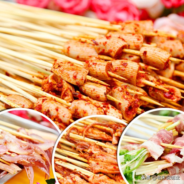 小伙卖串串,郑州街头06年小伙卖串串香