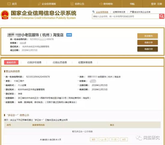 新电商法营业执照办理,电商法淘宝店营业执照