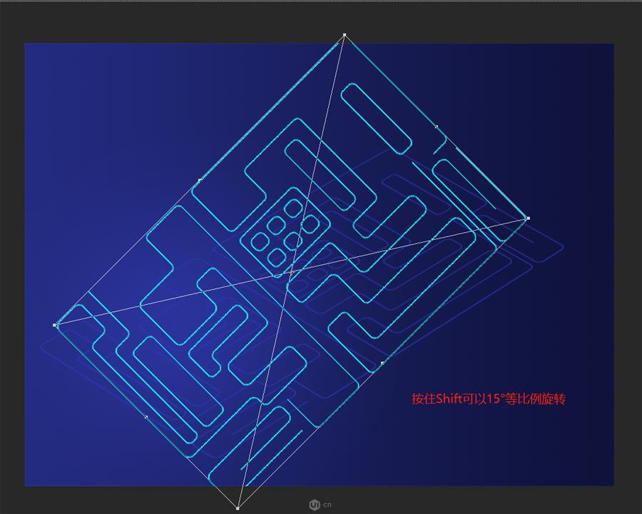 ps怎么做科技插画图,ps网页设计图片