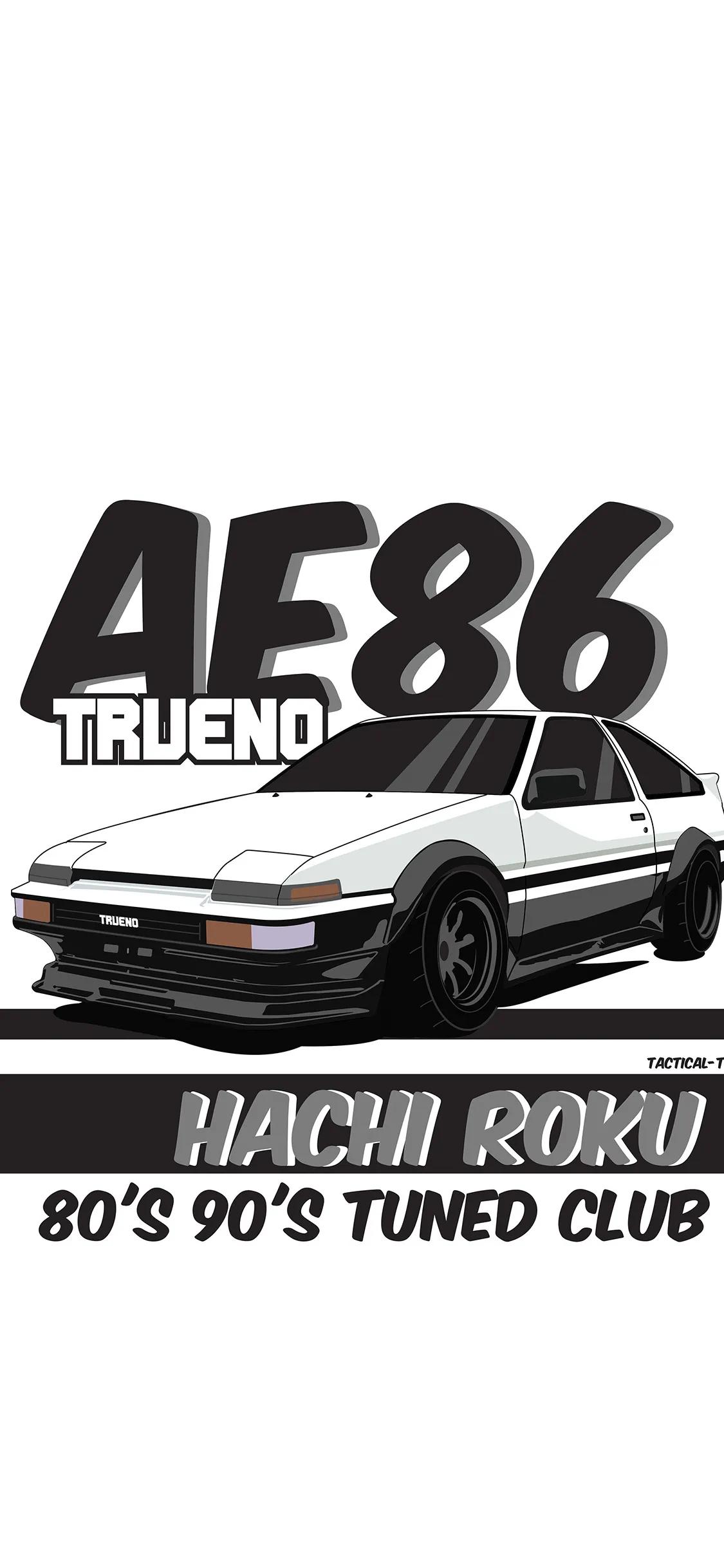 ae86汽车壁纸,ae86卡通汽车壁纸