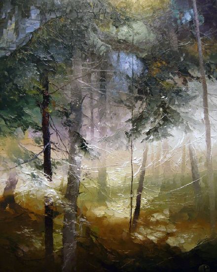 顶级的午后阳光风景油画,央美油画表现风格风景作品欣赏