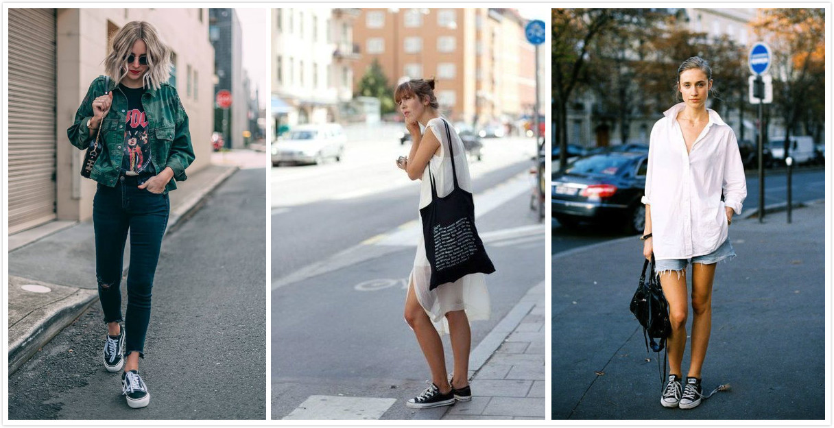 复古与潮流的帆布鞋,帆布鞋是体现休闲风的重点单品