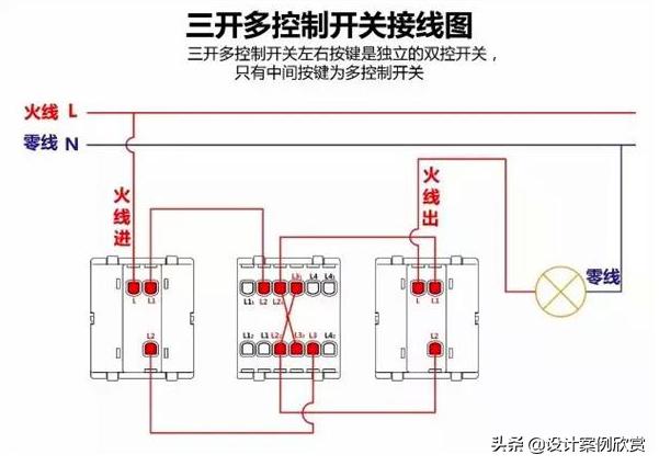 开关一开单控和一开双控的接线法,一开多控开关改单控开关怎么接线