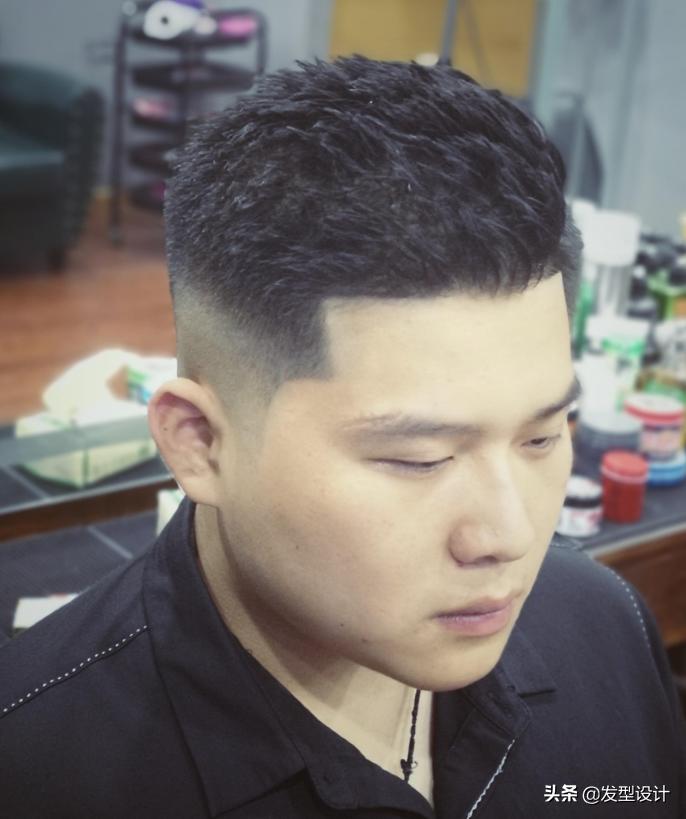 男士毛寸发型图解2020流行短发,30-40岁男士方脸短发发型稳重