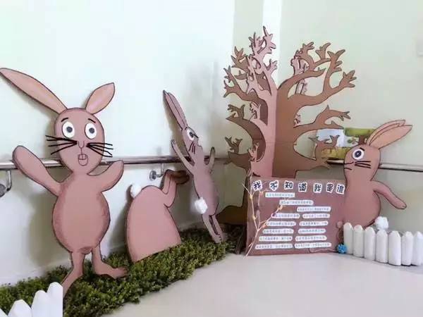 森系纸板幼儿园环创主题墙,幼儿园环创纸板创意