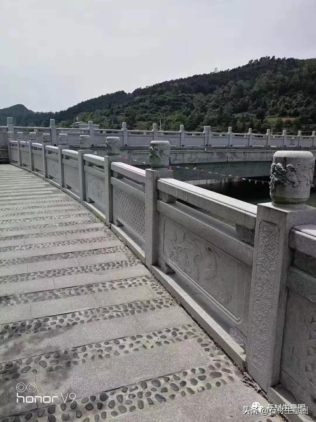 g682花岗岩河道栏杆,湖南河道花岗岩石栏杆