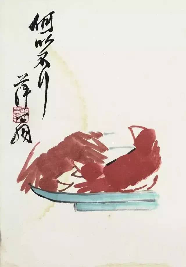 名家笔下的螃蟹诱人极了,中国名家笔下的螃蟹