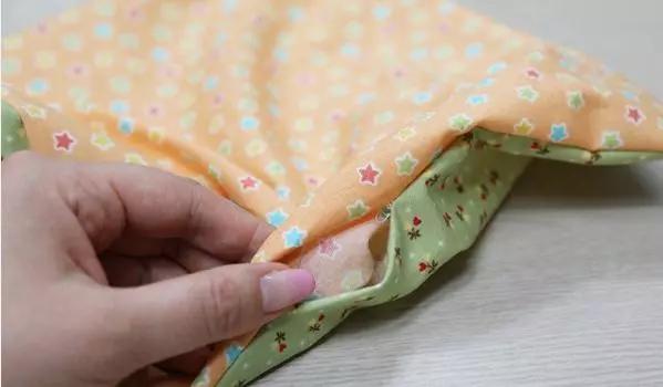 手工布艺抽绳收纳材料包,创意diy布艺抽绳钥匙包