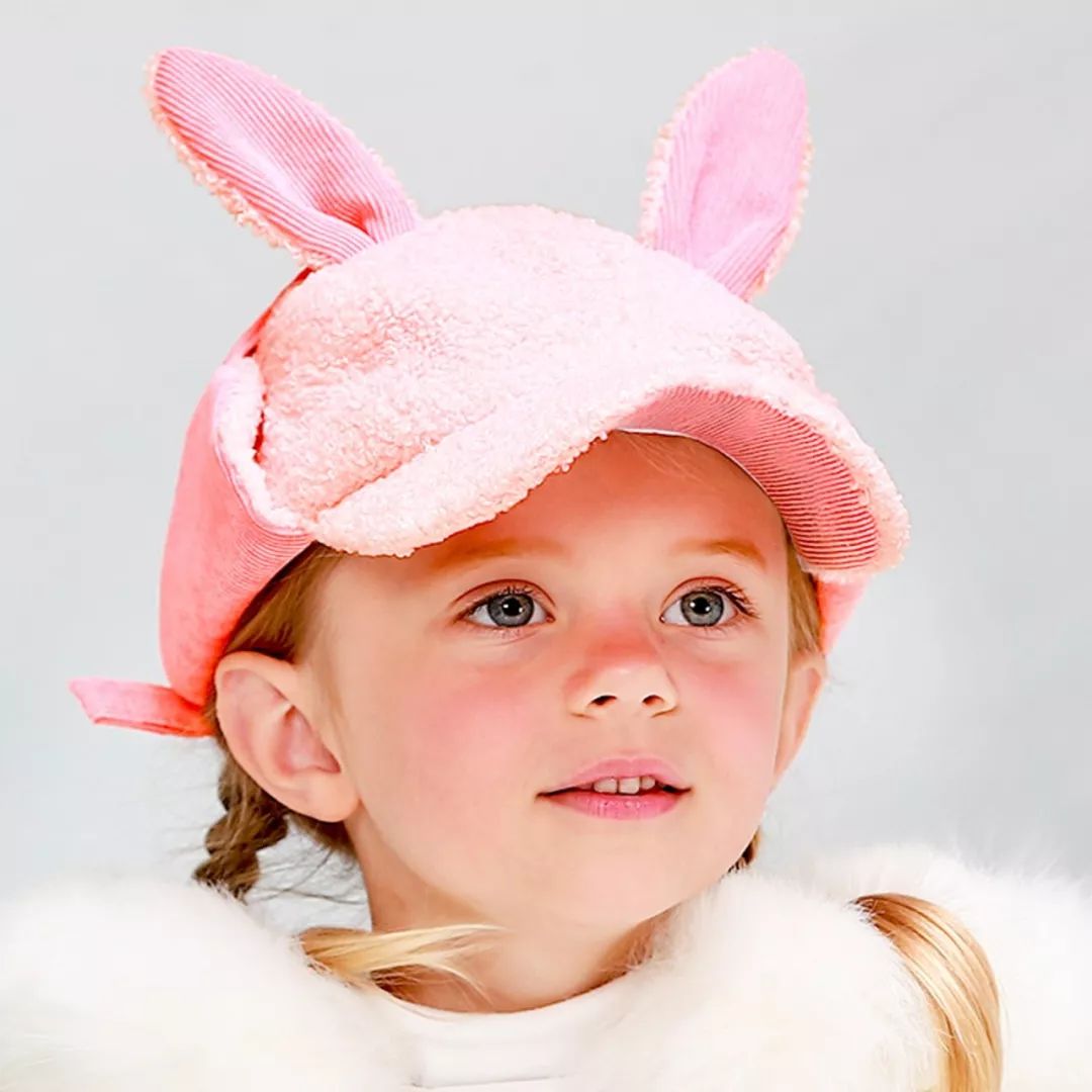 暖和舒适的婴儿冬季帽子,韩版宝宝冬季可爱超萌保暖针织帽