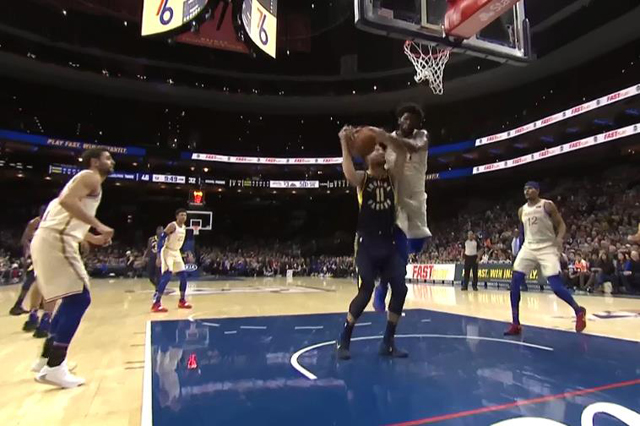 恩比德被爆败人品视频,恩比德恶犯莫里斯