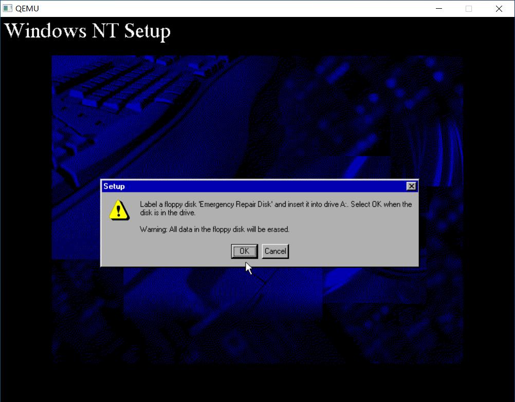 QEMU安装WINDOWSNT4.0MIPS版本