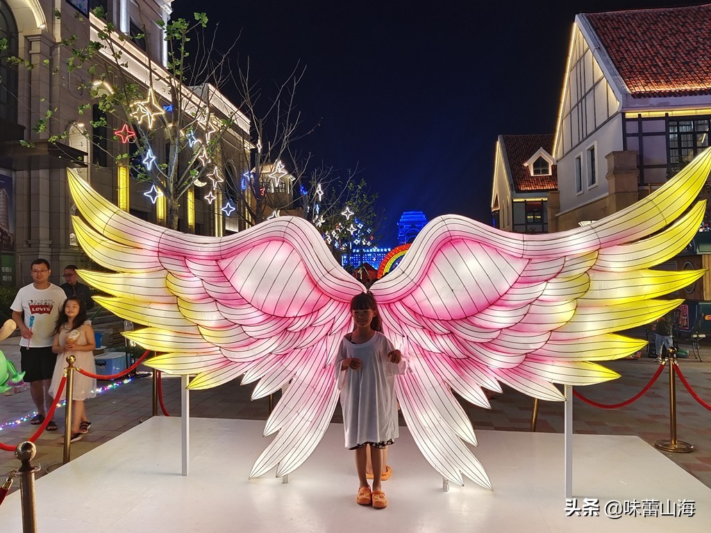 威海那香海海边夜景风景,威海最美夜景攻略