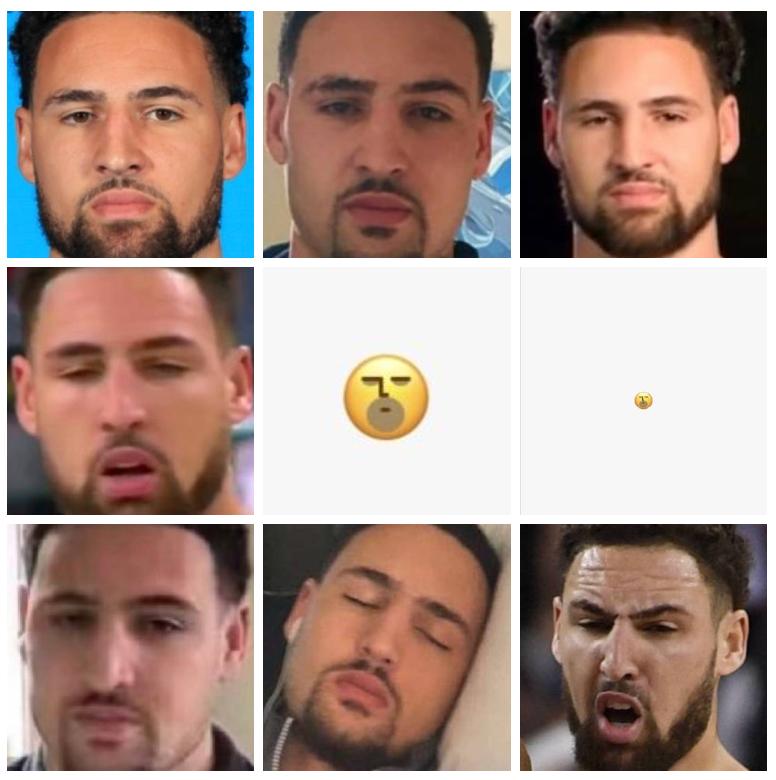 太像他了表情包,克莱汤普森表情包动图