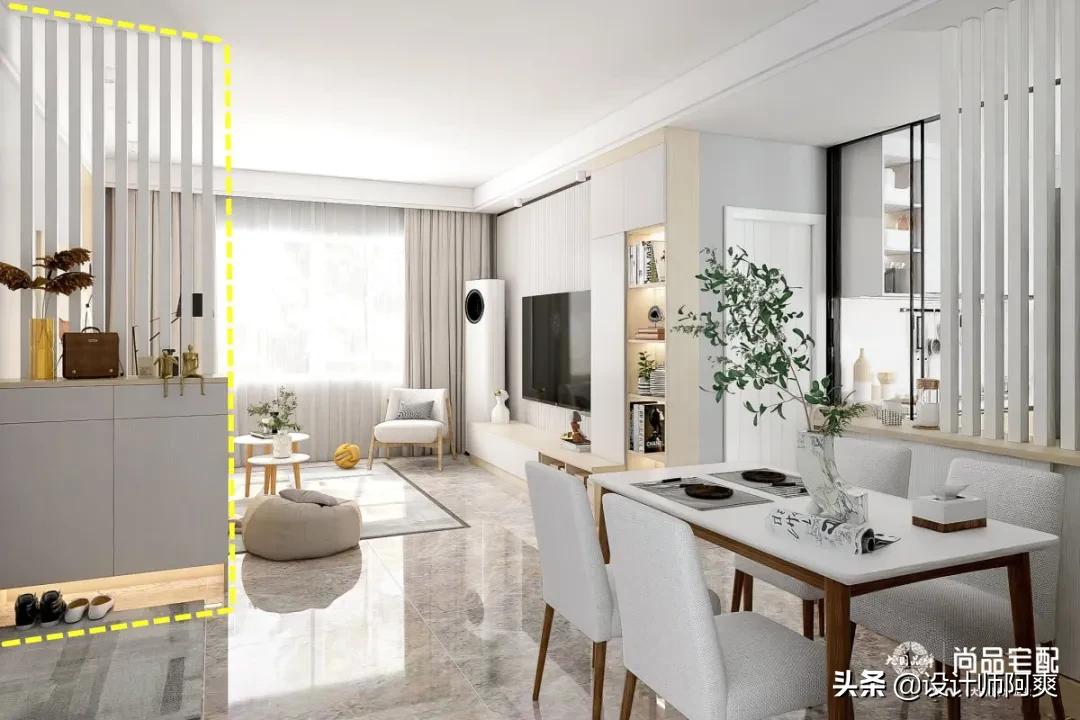 小户型进门正对厨房隔断,进门正对厨房屏风隔断效果图