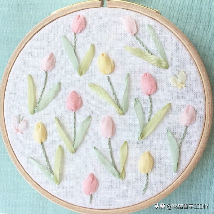 丝带绣基本针法,丝带绣绣法大全教程