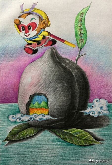 儿童绘画创意素描课堂教学,儿童基础素描创意素描画