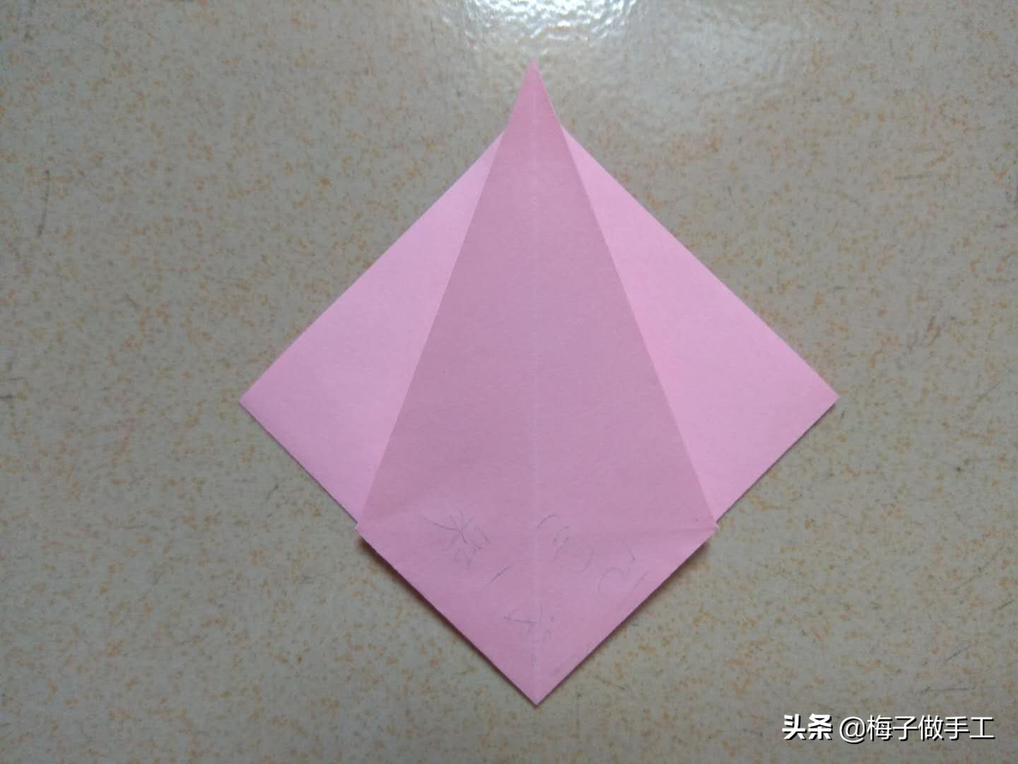 简易折纸小陀螺不用胶水一张纸,折纸小玩具一张纸超简单陀螺