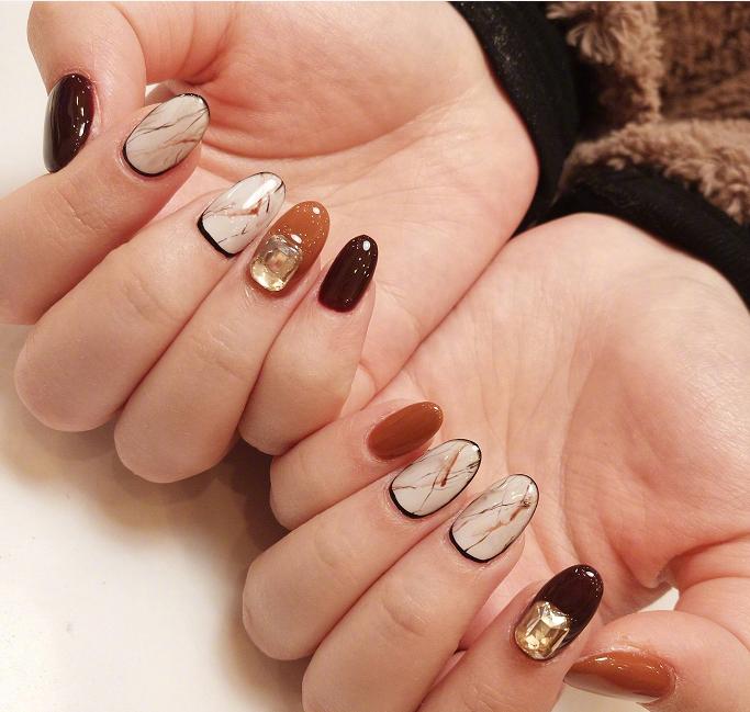 包边拼色美甲做法,美甲包边教程完整版