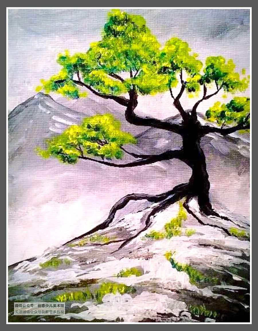 以夏天为主题的简单水粉绘画,童年主题水粉画简单又漂亮