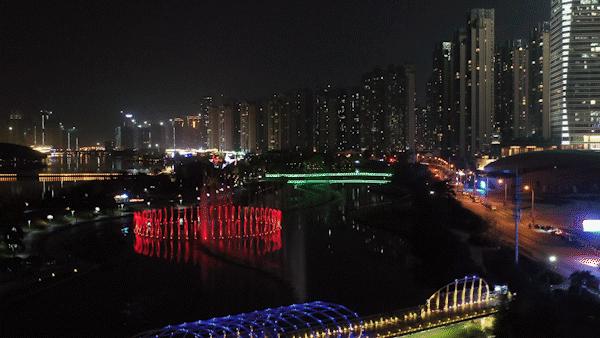 长沙梅溪湖彩色音乐喷泉,长沙梅溪湖大型音乐喷泉
