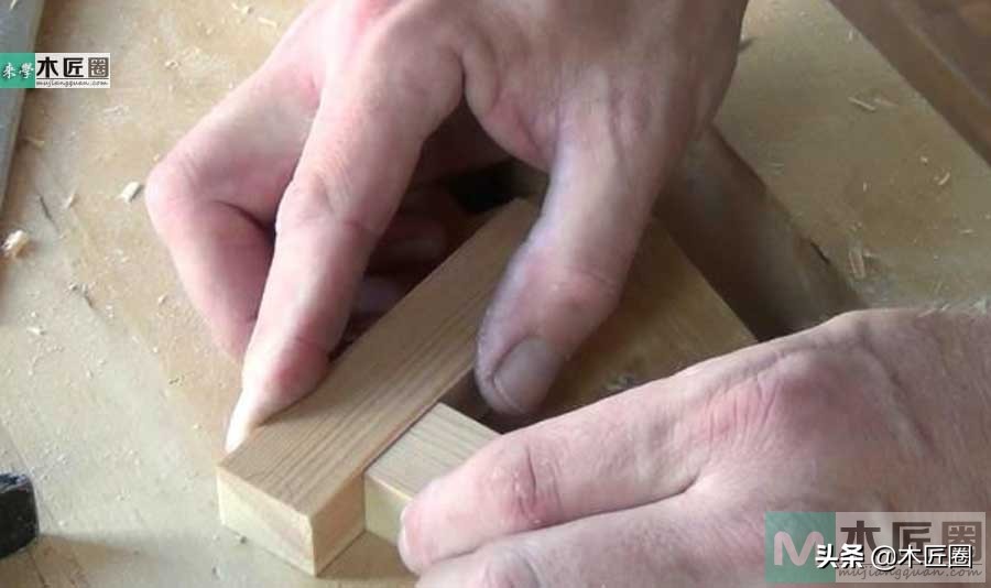 常见的30种卯榫结构图片,两边插肩榫卯制作过程