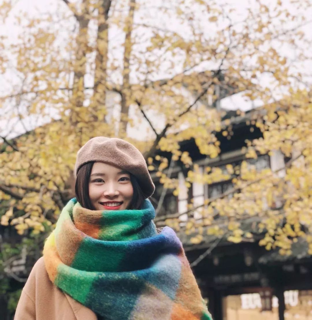 围巾女冬季百搭彩虹格子,冬季高级感彩虹围巾