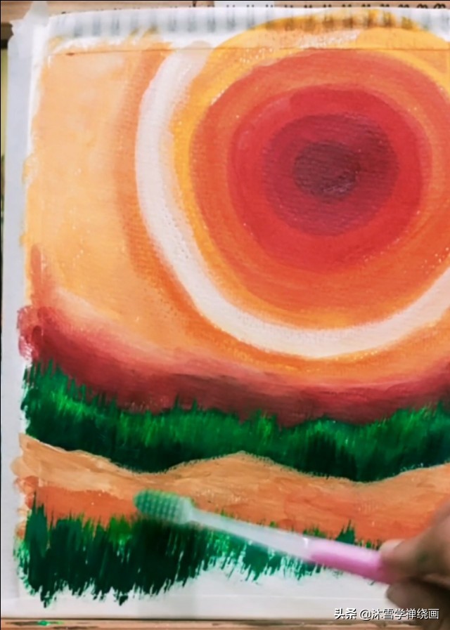 用马克笔画长颈鹿简单的画,初学者丙烯画教程长颈鹿