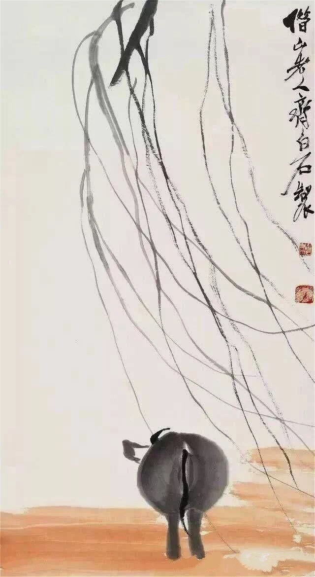 齐白石画牛没有牛头,齐白石画蛙不见蛙