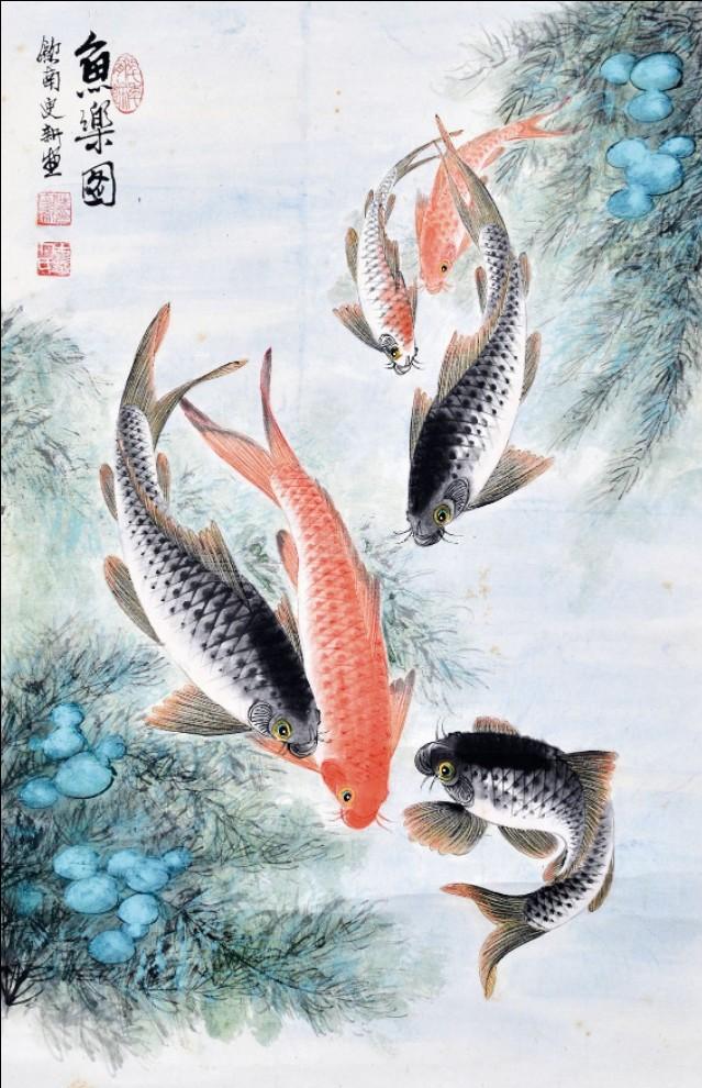 画坛“鱼虎双王”——他画鱼,鱼活;他画虎,虎威