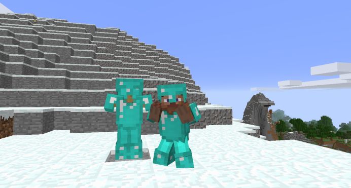 我的世界冷知识绿色钻石装备,我的世界开局就能拥有钻石套