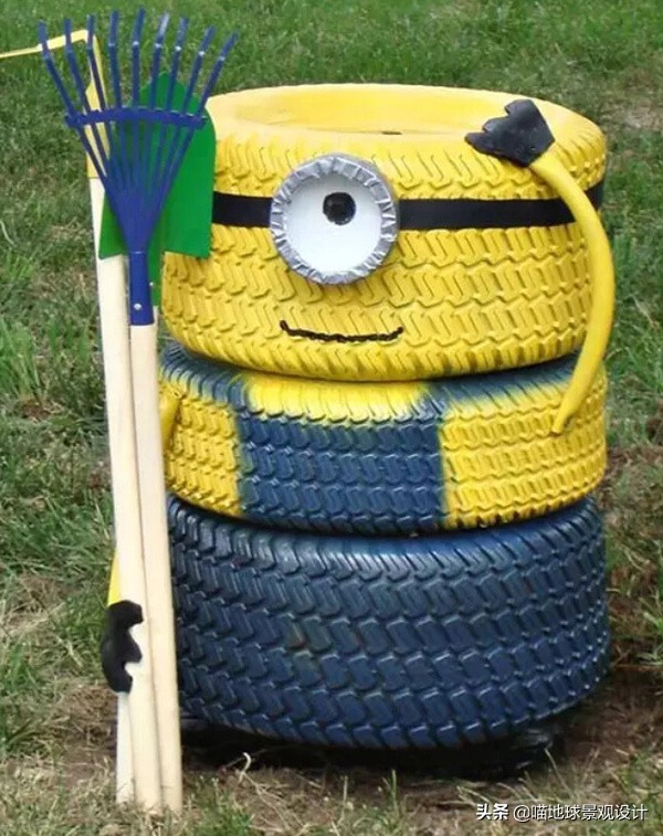 废旧轮胎再利用脑洞大开创意无限,废旧轮胎利用创意作品
