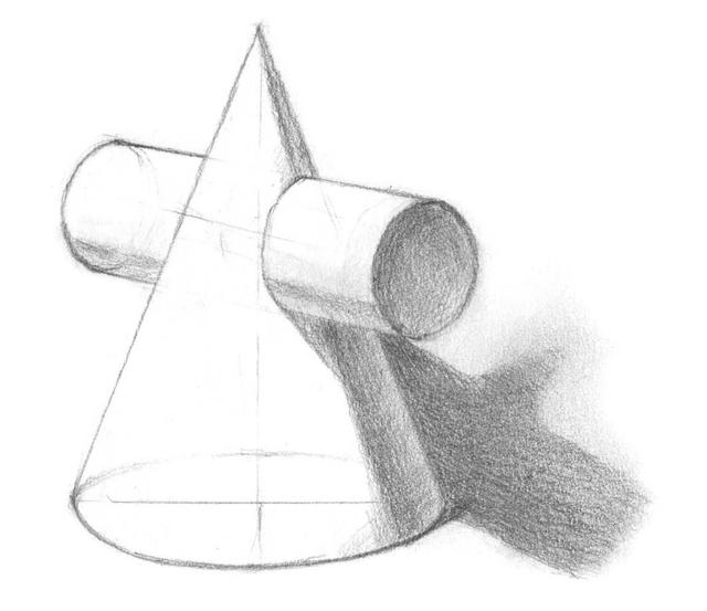 素描入门零基础教程立体几何组合,素描石膏几何体小学生二年级