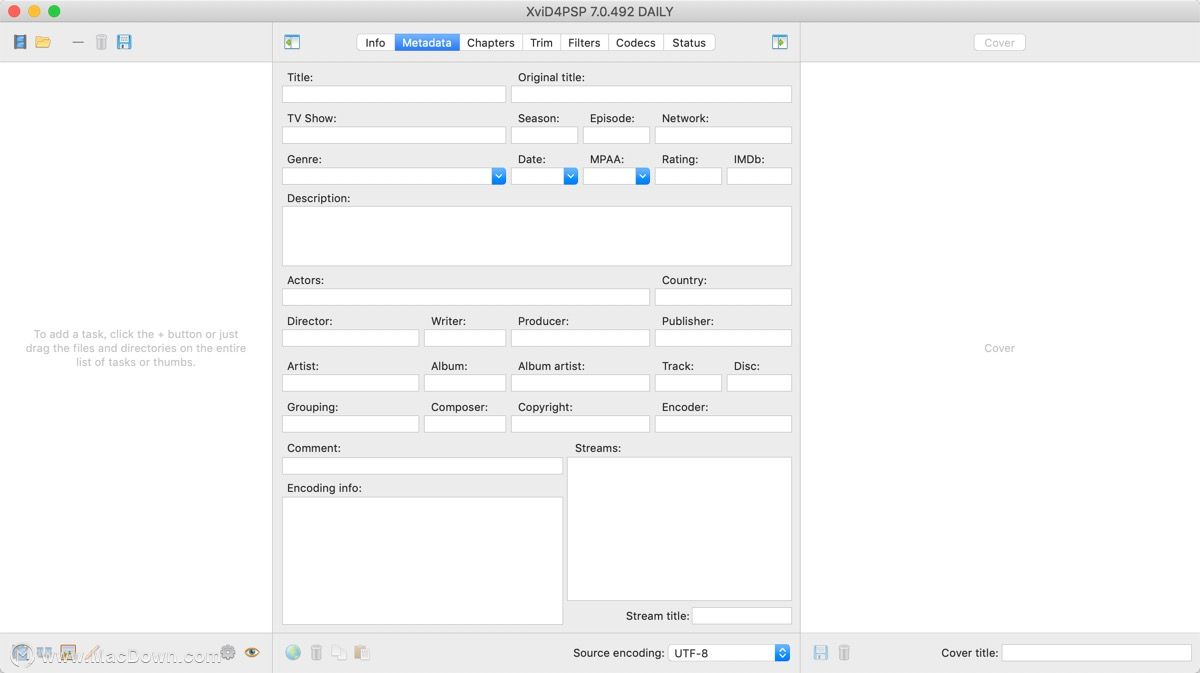 XviD4PSPformac,多媒体文件格式转换器