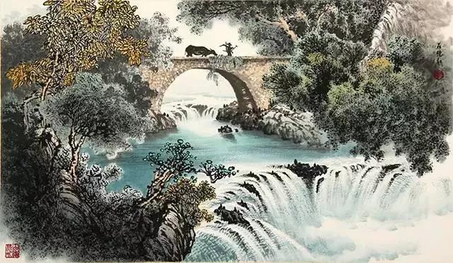 曾刚国画山水技法4,曾刚雪景国画山水画图片