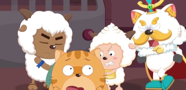 喜羊羊与灰太狼：异国大营救中，懒羊羊使出三把剑，两把剑是摆设