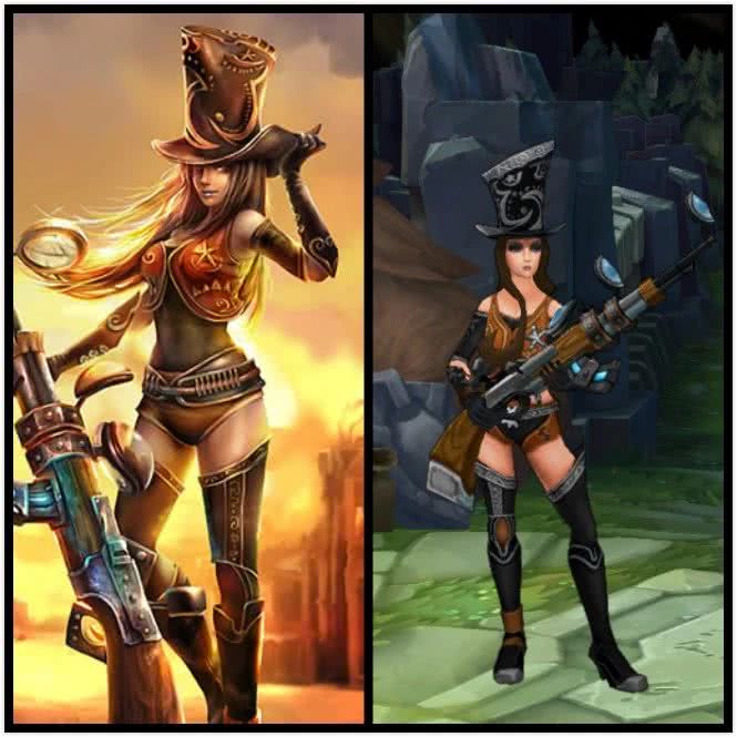 比原画还难看的皮肤,原画一样的皮肤