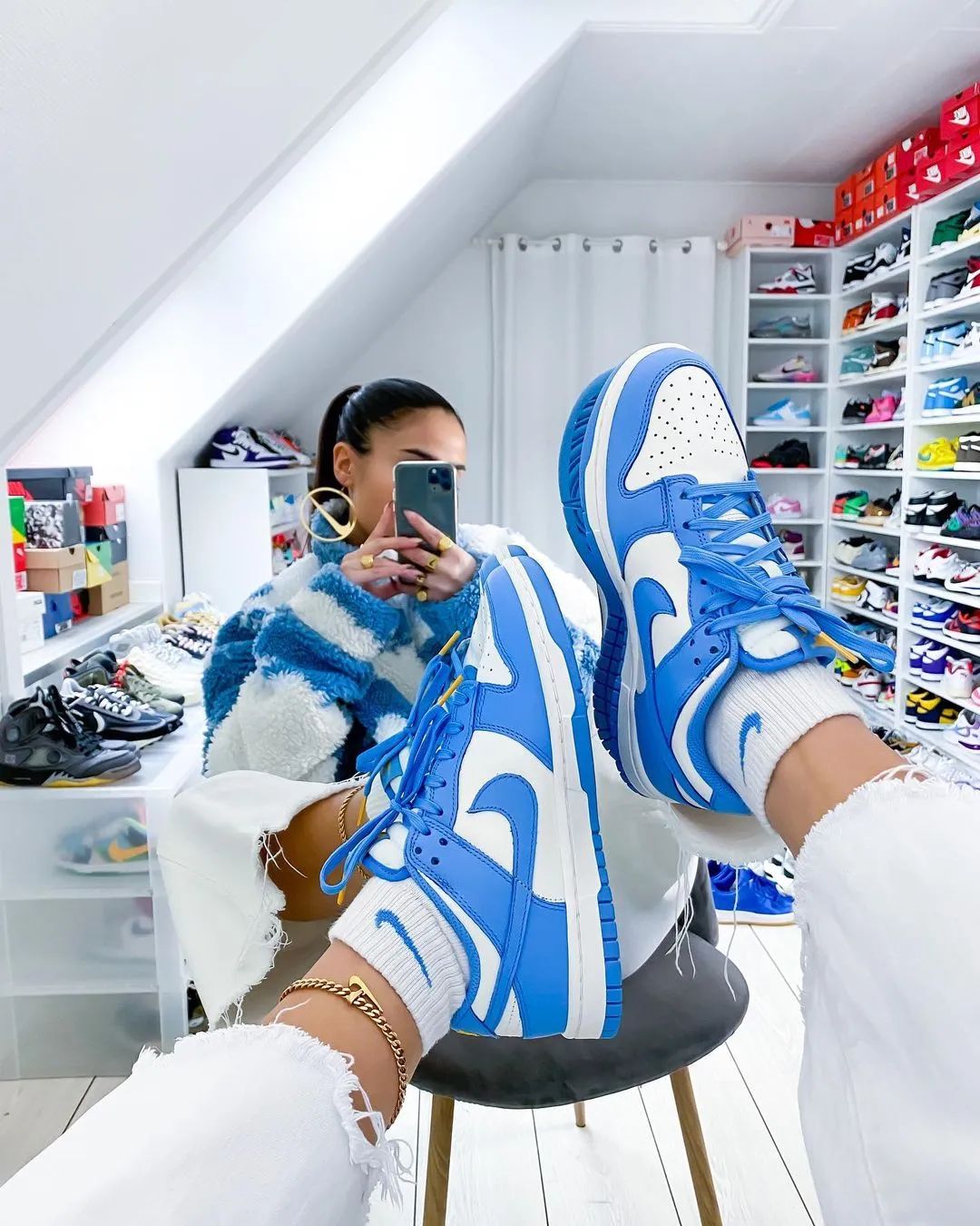 笑拉了!权志龙上脚“北卡蓝”,鞋贩子却因滤镜太重又冲错了