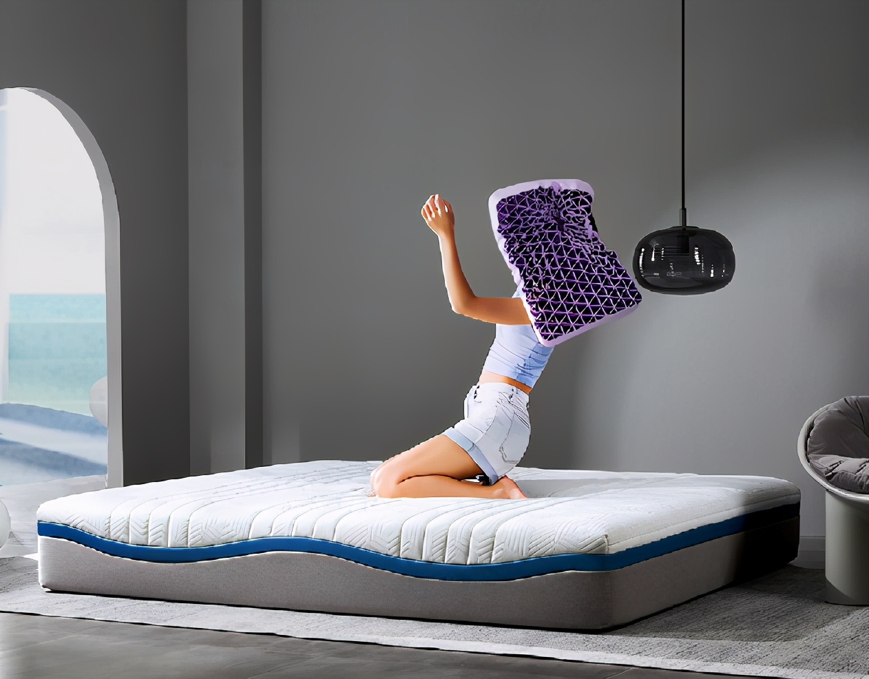 篮球巨星易建联代言，8H海浪双层曲线簧床垫Freq18即将在小米有售