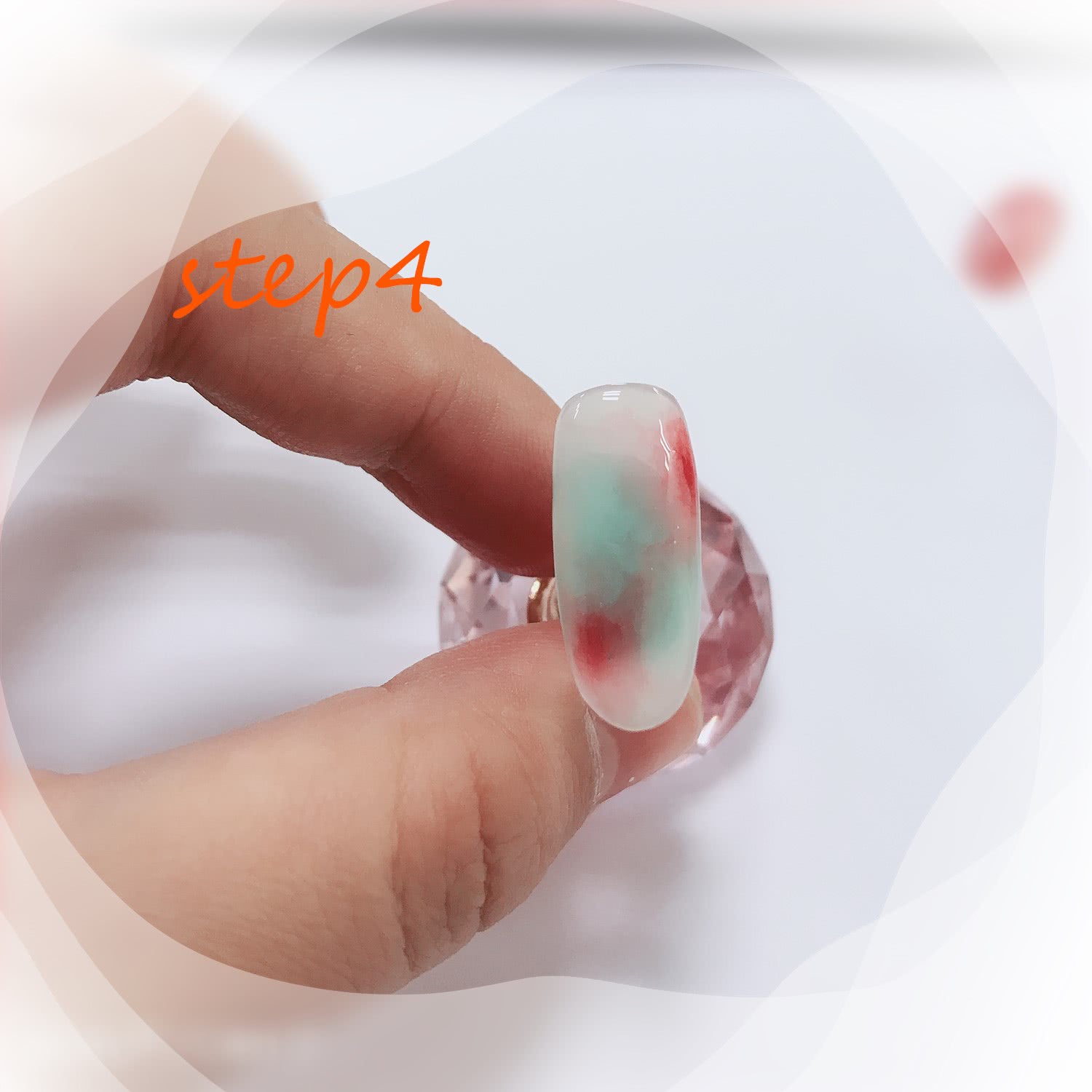 美甲款式推荐晕染美甲,渐变晕染金箔贝壳珍珠美甲黑白